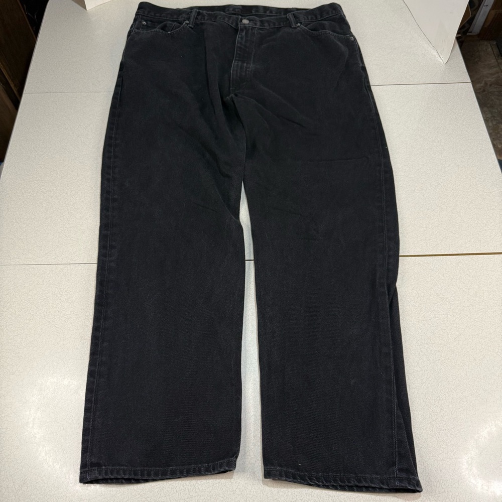 Levi’s 505 Men’s Straight Black Denim Jeans - Size 46 X 32 - Red Label